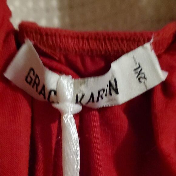 GRACE KARIN WOMAN DRESS 2XL NEW BURGUNDY - Picture 3 of 7